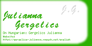 julianna gergelics business card